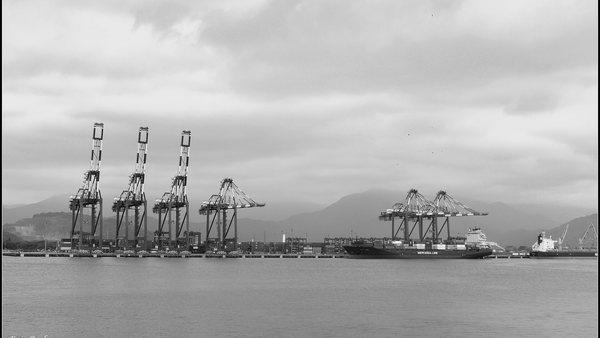 Contêineres no Porto de Santos