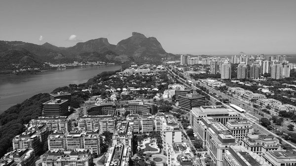 Vista aérea da Barra da Tijuca, no Rio de Janeiro