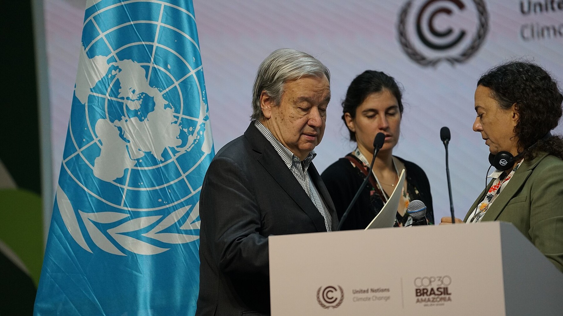 António Guterres, secretário-geral da ONU, na COP30