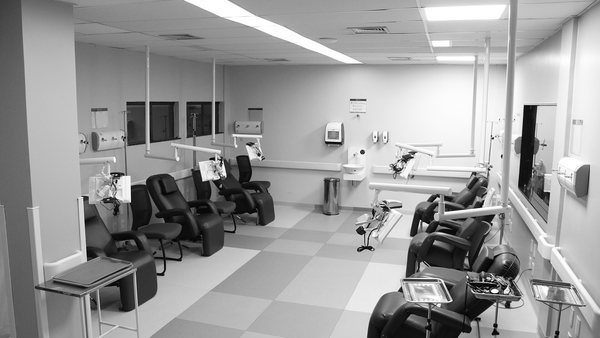 Sala de medicação de oncologia em hospital