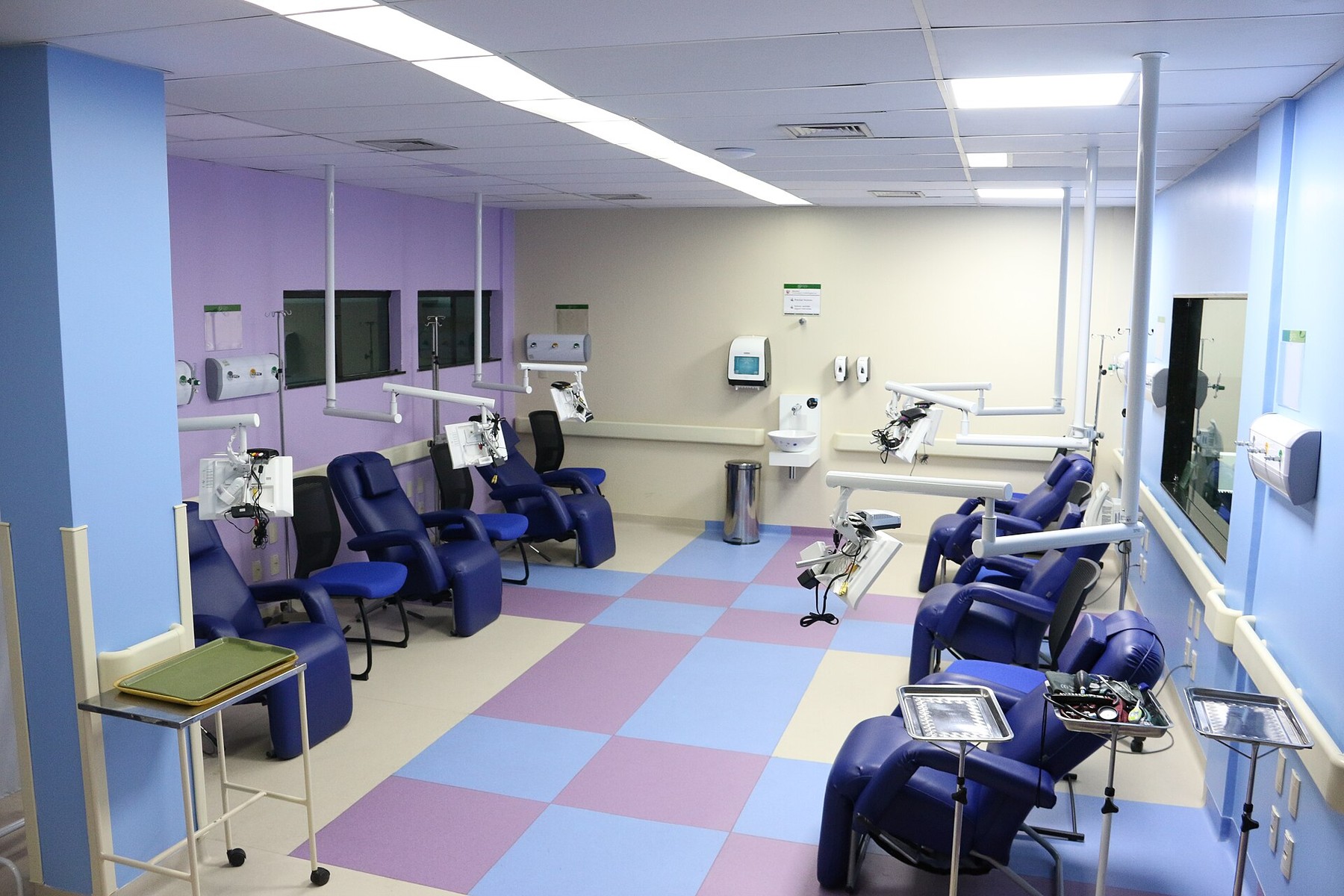 Sala de medicação de oncologia em hospital